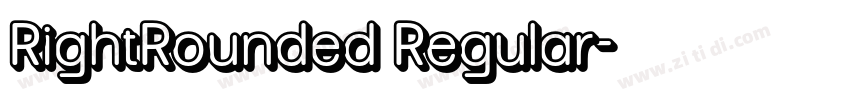 RightRounded Regular字体转换